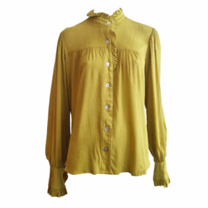 Camisa Annie Pestana verde cítrico