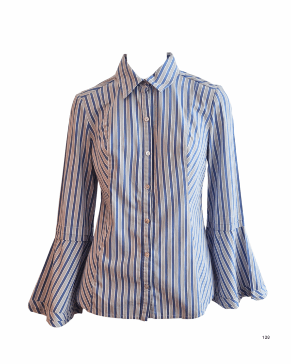 Camisa Listrada le lis blanc