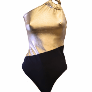 Body dourado e preto