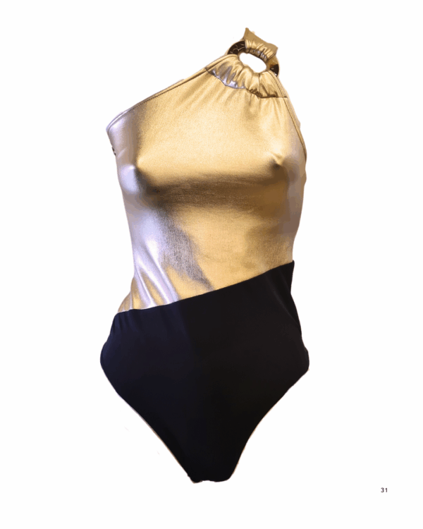 Body dourado e preto