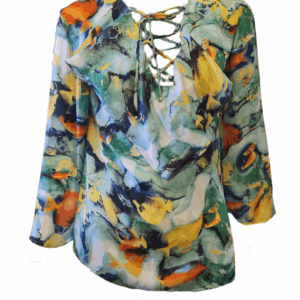 Camisa com estampa de peixe - Mabelle