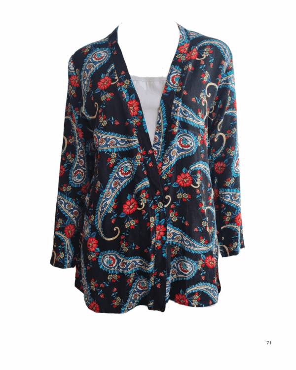 Caftan com estampa paislay