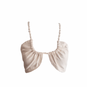Top de amarração off white