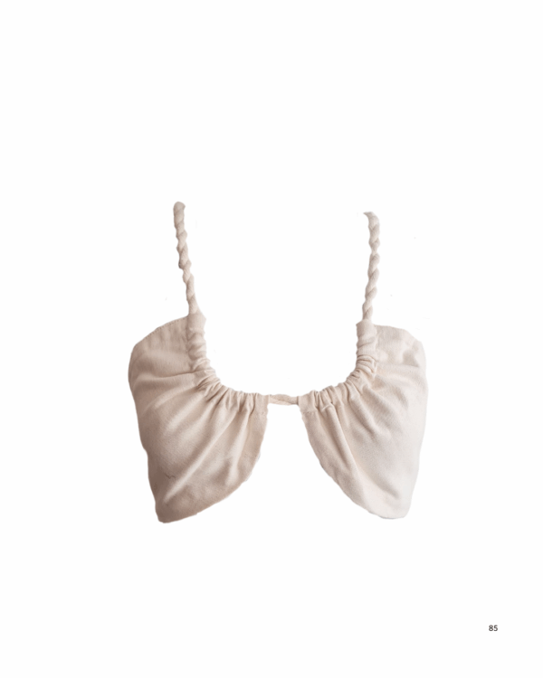 Top de amarração off white